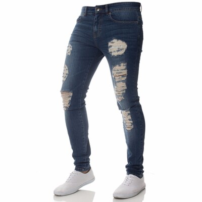 Blugi negri pentru bărbați, slim fit, gri de calitate, ocazional, pentru bărbați, pantaloni skinny pentru bărbați, pantaloni hip hop, pantaloni din denim din bumbac