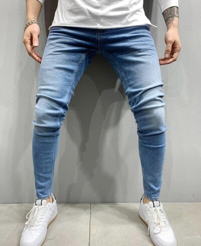 Blugi negri pentru bărbați, slim fit, gri de calitate, ocazional, pentru bărbați, pantaloni skinny pentru bărbați, pantaloni hip hop, pantaloni din denim din bumbac