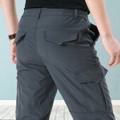 Ανδρικό καλοκαιρινό παντελόνι πεζοπορίας Εξωτερικό τακτικό γρήγορο στέγνωμα με πολλές τσέπες αδιάβροχο αθλητικό ψάρεμα ταξιδιού Safari Cargo παντελόνι εργασίας