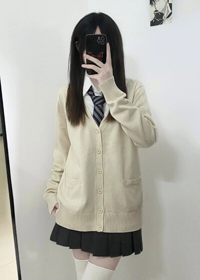 Rozā zils melns gudrs Jk džemperis trikotāžas jaciņa sieviešu oriģināls japāņu jaka uniforma skolas piegādes sajūta slinks stils