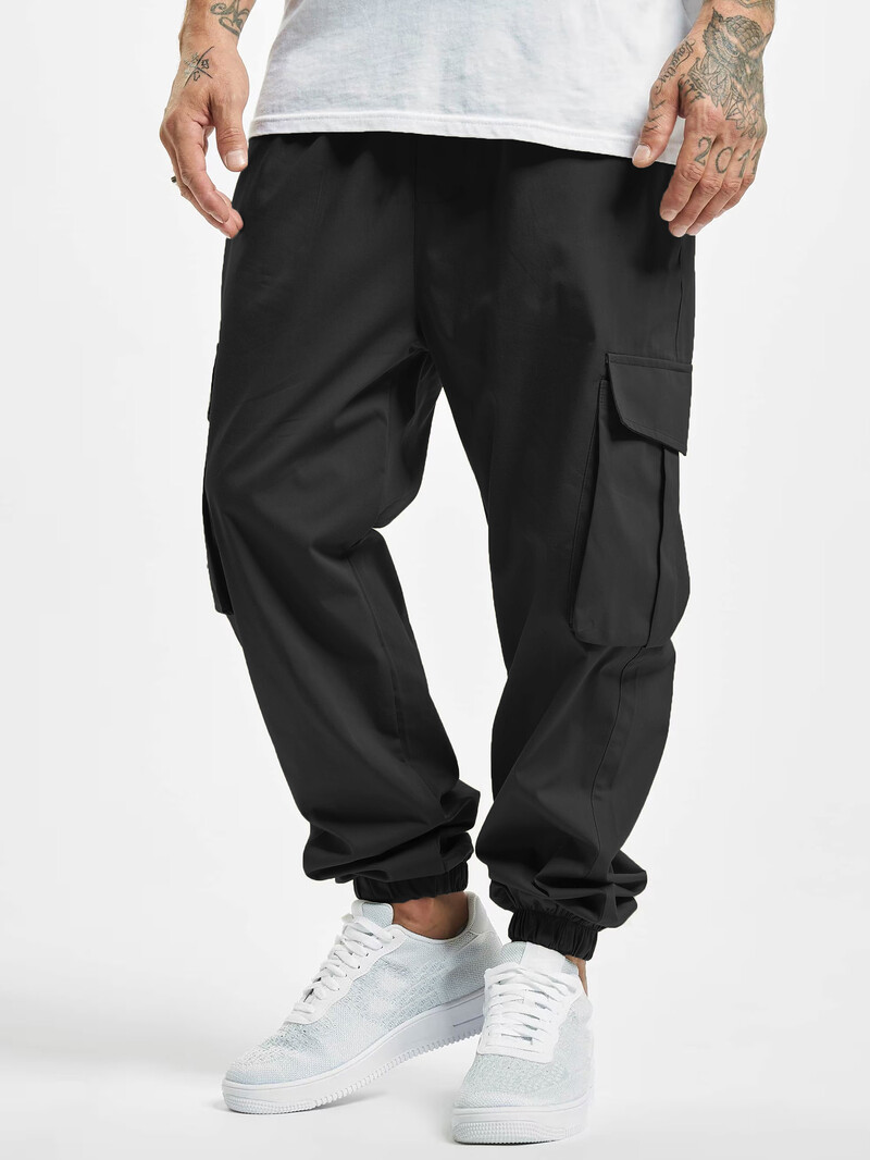 Jaunas, 2024. gada pavasara un rudens brīvas vīriešu darba bikses ar savelkamām vairākām kabatām, ārā mazgātas retro stila High Street hiphopa ikdienas bikses