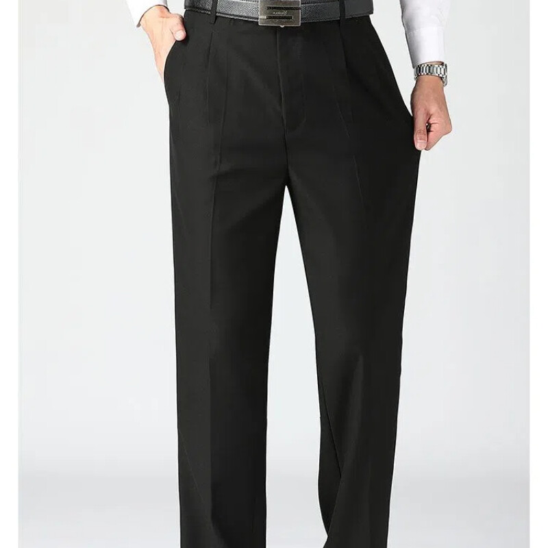 Ανδρικά ρούχα casual μονόχρωμα ψηλόμεσες τσέπες με φερμουάρ Άνοιξη φθινοπωρινό παντελόνι Παντελόνι κοστούμια παντελόνι Αγγλίας στυλ