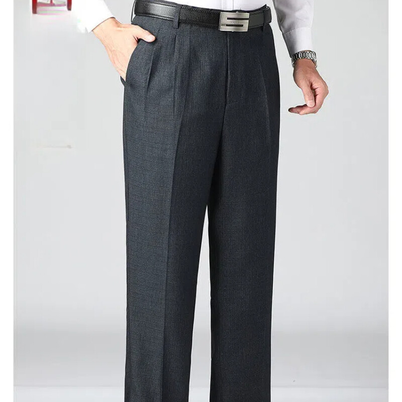 Ανδρικά ρούχα casual μονόχρωμα ψηλόμεσες τσέπες με φερμουάρ Άνοιξη φθινοπωρινό παντελόνι Παντελόνι κοστούμια παντελόνι Αγγλίας στυλ