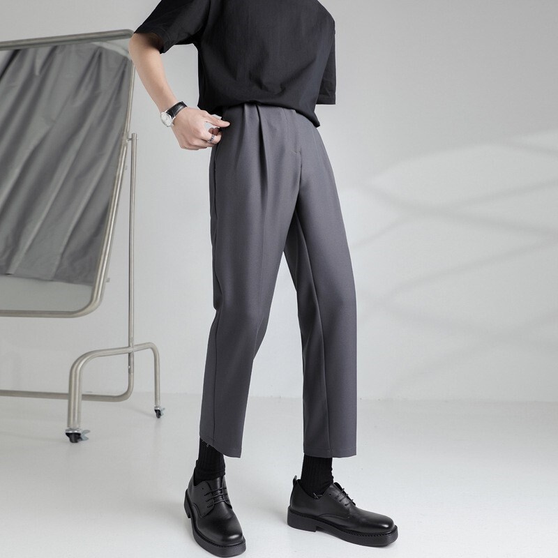 Μόδα Άνοιξη Καλοκαίρι Νέο Κοστούμι Μολύβι Παντελόνι Ανδρικό Μόδα Επαγγελματικό ντραπέ Casual Slim Κλασικό Αντρικό Παντελόνι Μονόχρωμο