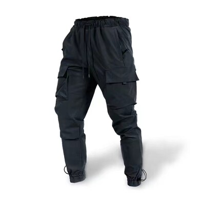 Noi pantaloni sport casual pentru bărbați europeni și americani, cu mai multe buzunare în talie și pantaloni supradimensionați de îmbrăcăminte de lucru