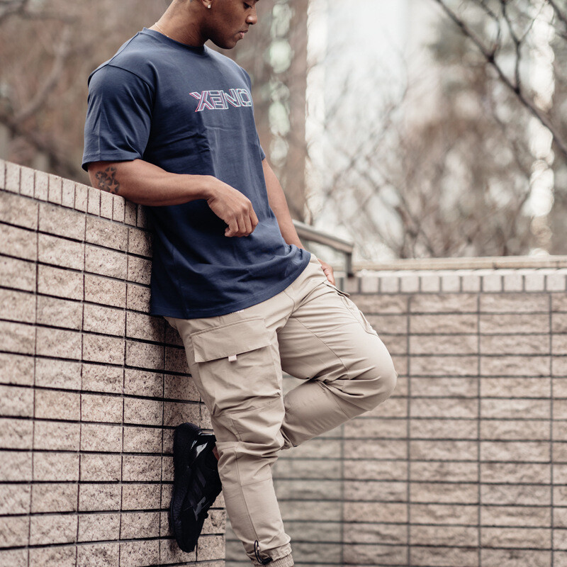 Noi pantaloni sport casual pentru bărbați europeni și americani, cu mai multe buzunare în talie și pantaloni supradimensionați de îmbrăcăminte de lucru