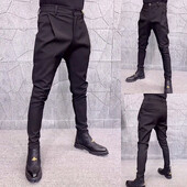 Ανδρικό κοστούμι Παντελόνι Επίσημο Παντελόνι Stretch Slim Pantalone Hombre Casual μονόχρωμο φόρεμα καθημερινό παντελόνι μόδας Ανδρικά ρούχα A30