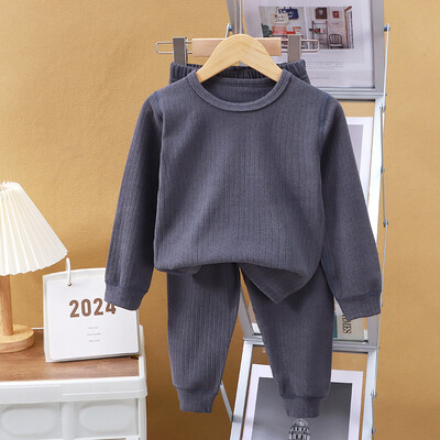 Σετ παντελονιών για αγόρια μονόχρωμα για κορίτσια Casual Loose δύο τεμάχια Άνοιξη Φθινόπωρο Νέο Παιδικό μακρυμάνικο κοστούμι 2-12 ετών