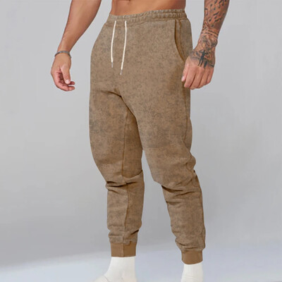 Pantaloni de jogging pentru bărbați Pantaloni de sport cu șnur de vară Pantaloni subțiri Antrenament Alergare Sală de fitness Pantaloni de sport Casual Streetwear