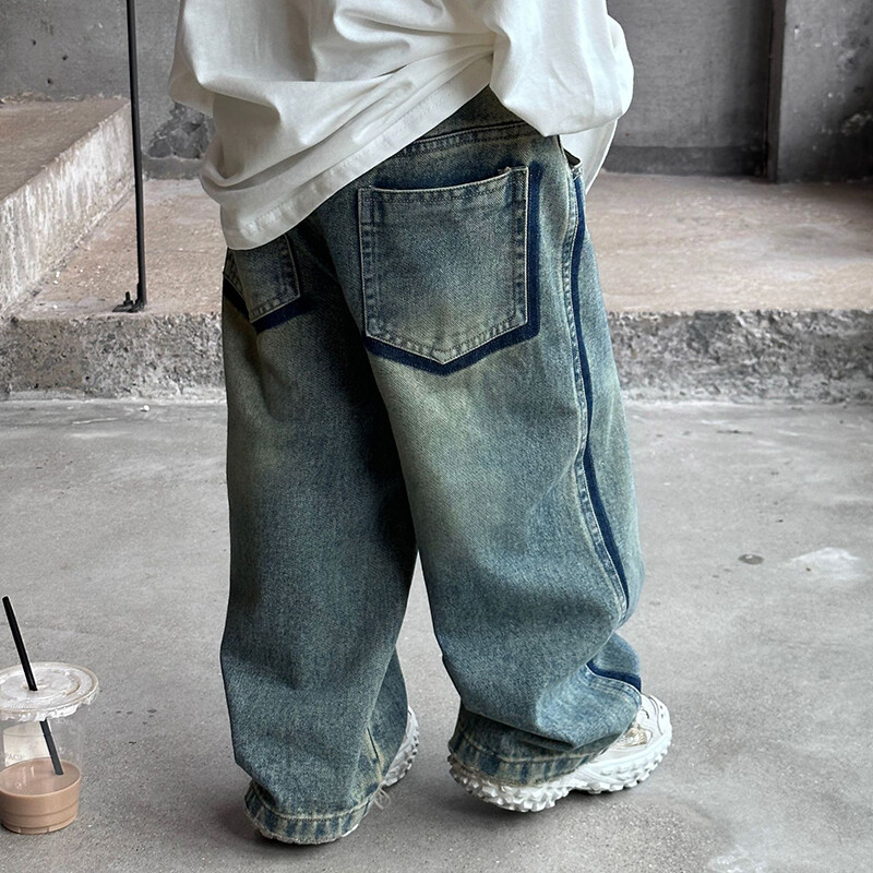 New Kids Baby Boys Retro Jeans Παιδικό τζιν παντελόνι μόδας Άνοιξη φθινόπωρο Κορεατικά Casual Kids Baby Boys Jeans
