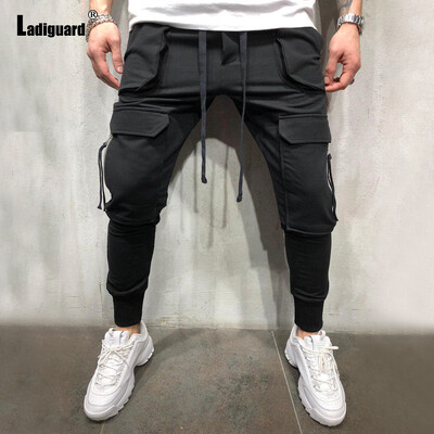 Ladiguard 2023 Ευρωπαϊκού Μόδας Ανδρικά τζιν παντελόνια χιπ χοπ σέξι ελαστική μέση Ανδρικά ρούχα δρόμου