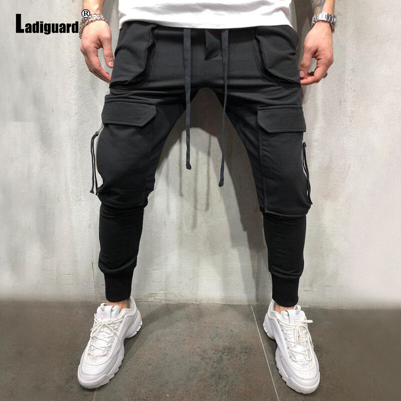 Ladiguard 2023 Ευρωπαϊκού Μόδας Ανδρικά τζιν παντελόνια χιπ χοπ σέξι ελαστική μέση Ανδρικά ρούχα δρόμου