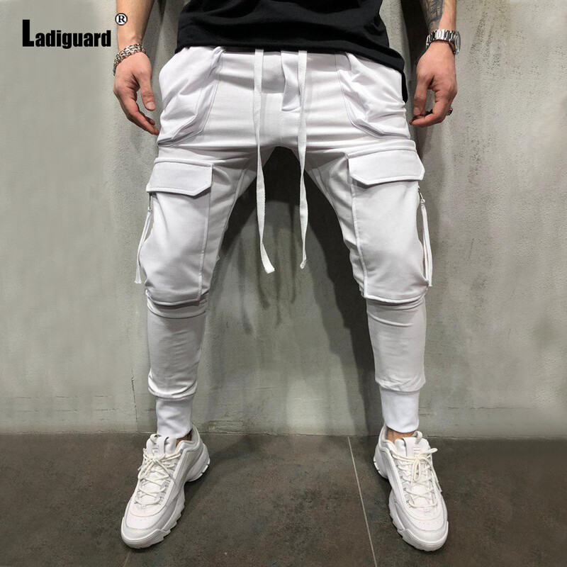 Ladiguard 2023 Ευρωπαϊκού Μόδας Ανδρικά τζιν παντελόνια χιπ χοπ σέξι ελαστική μέση Ανδρικά ρούχα δρόμου