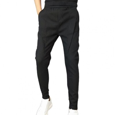 Παντελόνι Harem μονόχρωμο Ανδρικό παντελόνι Ελαστικό παντελόνι μολύβι μέσης για άντρες Στενό παντελόνι στον αστράγαλο pantalones hombre штаны мужские