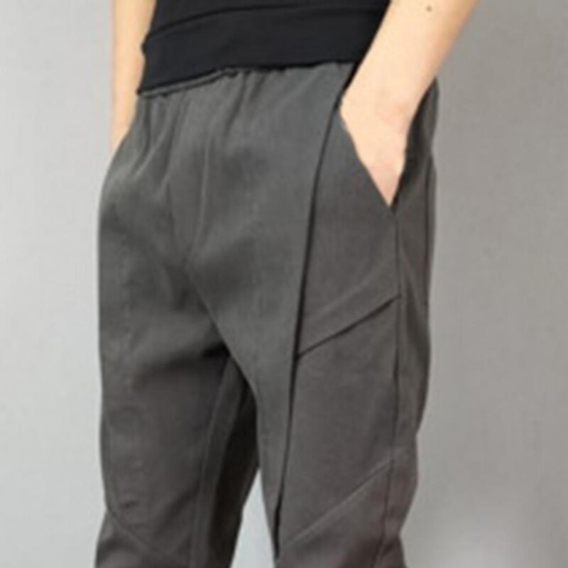Παντελόνι Harem μονόχρωμο Ανδρικό παντελόνι Ελαστικό παντελόνι μολύβι μέσης για άντρες Στενό παντελόνι στον αστράγαλο pantalones hombre штаны мужские