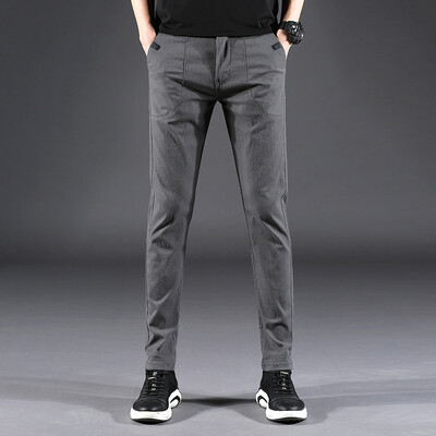 Vīriešu 2023. gada bikses, vīriešu garās bikses, ielas apģērbs, šaurs lietišķs ikdienišķs, moderns, taisns 38 liels izmērs, pilnā garumā