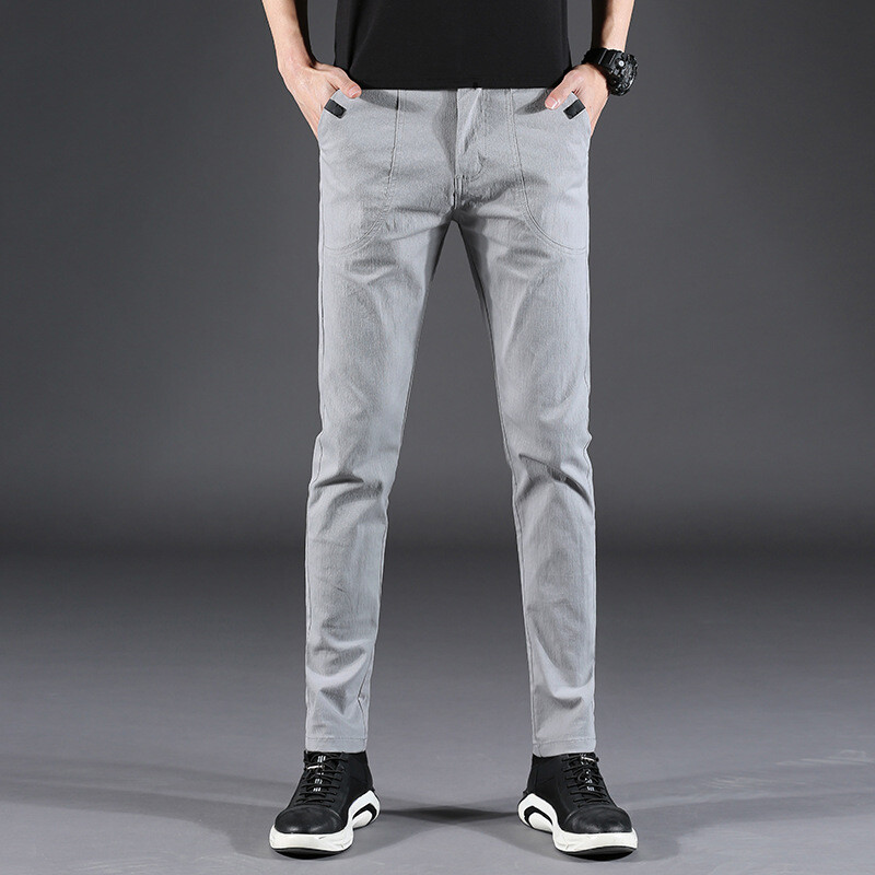 Vīriešu 2023. gada bikses, vīriešu garās bikses, ielas apģērbs, šaurs lietišķs ikdienišķs, moderns, taisns 38 liels izmērs, pilnā garumā
