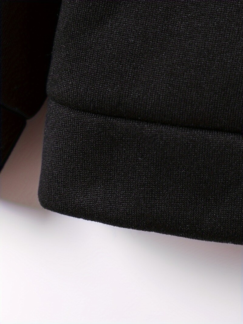 2 σετ Φθινόπωρο/Χειμώνας νέο casual comfort αθλητικό στυλ ζεστό αγόρι με στάμπα με φόδρα με κουκούλα και αθλητική φόρμα