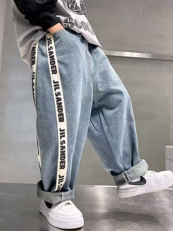 Big Boy Teksad Lastele Püksid Poiste Püksid Lasteriided 5-12a Poisi Lapsed Kottis suveriided Teismeliste Uued Teksad