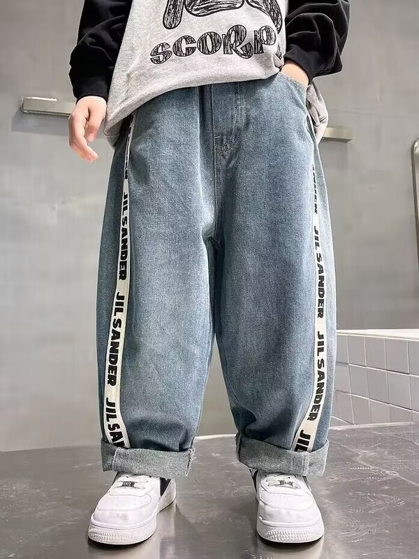 Big Boy Teksad Lastele Püksid Poiste Püksid Lasteriided 5-12a Poisi Lapsed Kottis suveriided Teismeliste Uued Teksad