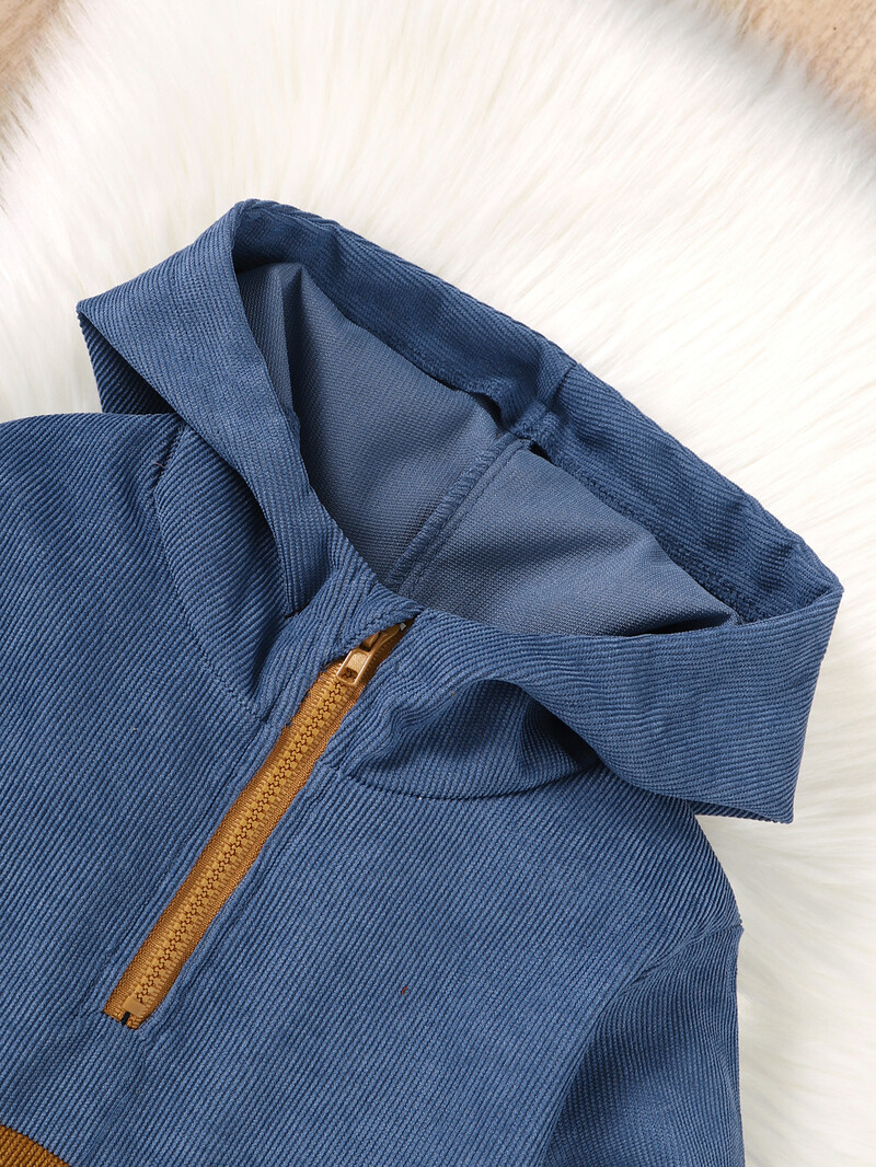 4-7 éves gyerekek fiú divat ruhák öltöny hosszú ujjú kapucnis felső + nadrág 2 DB Téli jelmez Gyermek fiú sport stílusú ruhák