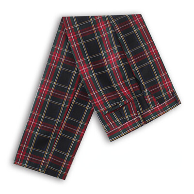 Casual ανδρικό καρό παντελόνι Slim Fit μπροστά κοστούμι παντελόνι Chino παντελόνι επαγγελματικό παντελόνι εργασίας Σχολική στολή καρό παντελόνι