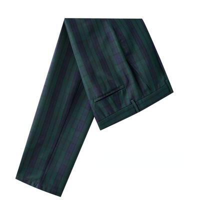 Casual ανδρικό καρό παντελόνι Slim Fit μπροστά κοστούμι παντελόνι Chino παντελόνι επαγγελματικό παντελόνι εργασίας Σχολική στολή καρό παντελόνι