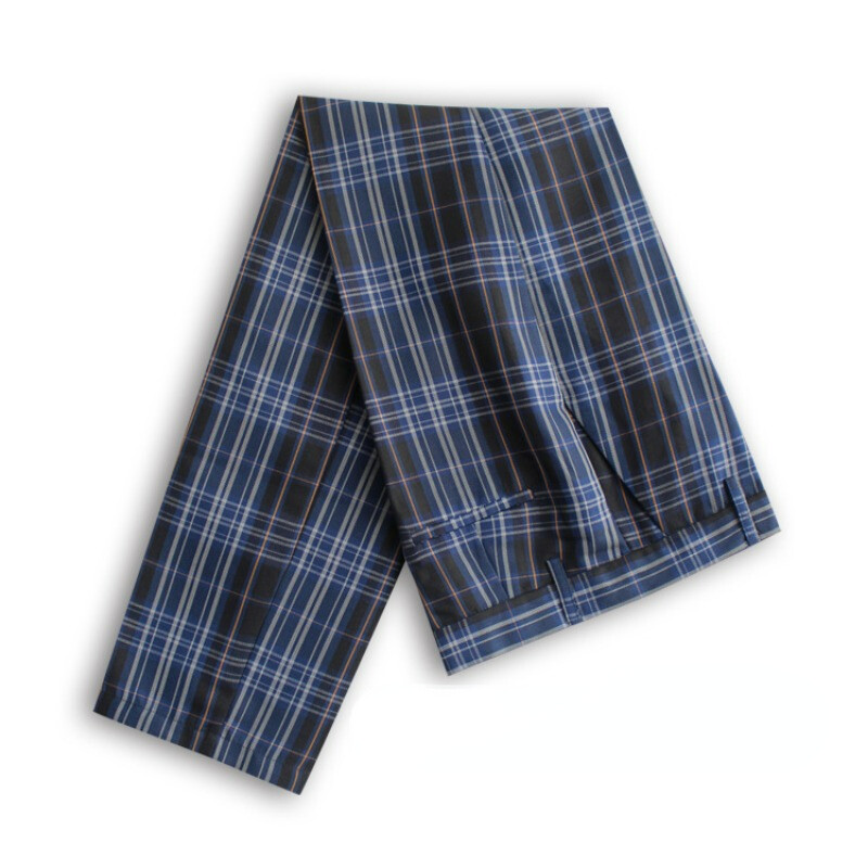 Casual ανδρικό καρό παντελόνι Slim Fit μπροστά κοστούμι παντελόνι Chino παντελόνι επαγγελματικό παντελόνι εργασίας Σχολική στολή καρό παντελόνι