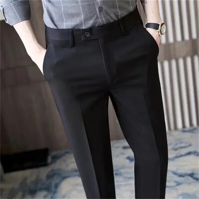 2024. Modne poslovne golf ležerne hlače Muške pelf hlače s ravnim nogavicama Modne muške ležerne hlače