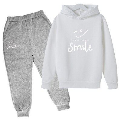 Set copii de iarnă cu imprimeu Smile Ținute pentru fetiță Haine pentru bebeluși băieți pentru copii de la 1 până la 12 ani Imbracaminte de relaxare Moda Imbracaminte exterioara