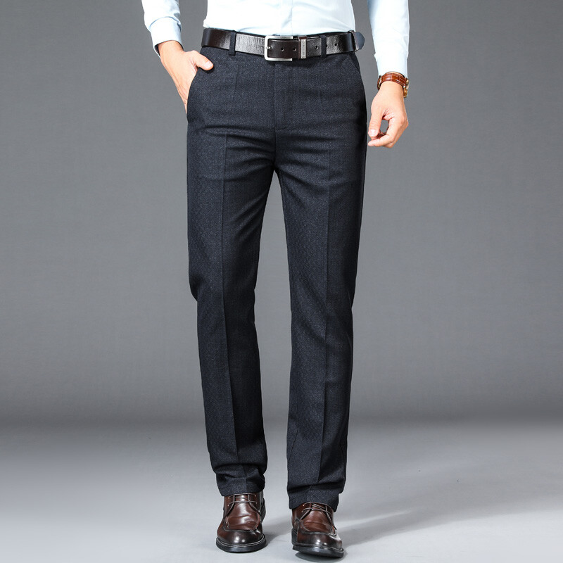 Ανδρικά φθινοπωρινά μασίφ τσέπες με κουμπιά με φερμουάρ casual κοστούμι εργασίας Επίσημο παντελόνι Παντελόνι σε στυλ αγγλικής μόδας