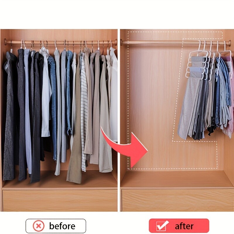 1 τεμ. Σχάρα παντελονιού σε κρεμάστρα πολλαπλών στρώσεων Πολυλειτουργική σχάρα αποθήκευσης παντελονιών ρούχα οικιακής χρήσης