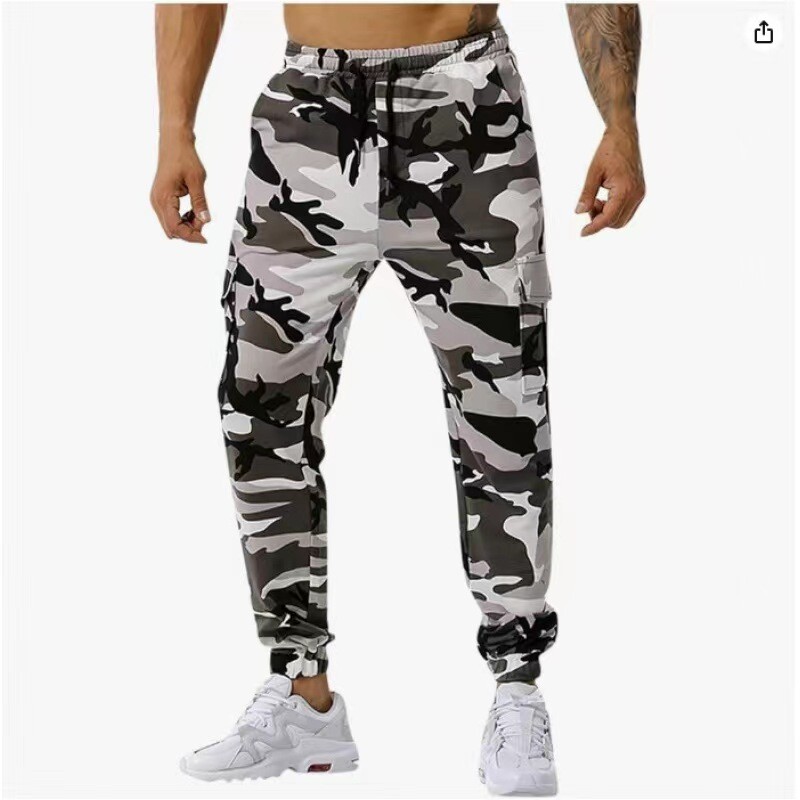 Νέο ανδρικό συνονθύλευμα καμουφλάζ παντελόνι τζόκινγκ Αθλητικό παντελόνι εξωτερικού χώρου Προπόνηση ποδοσφαίρου Παντελόνι γυμναστικής αναπνεύσιμο και γρήγορο στέγνωμα