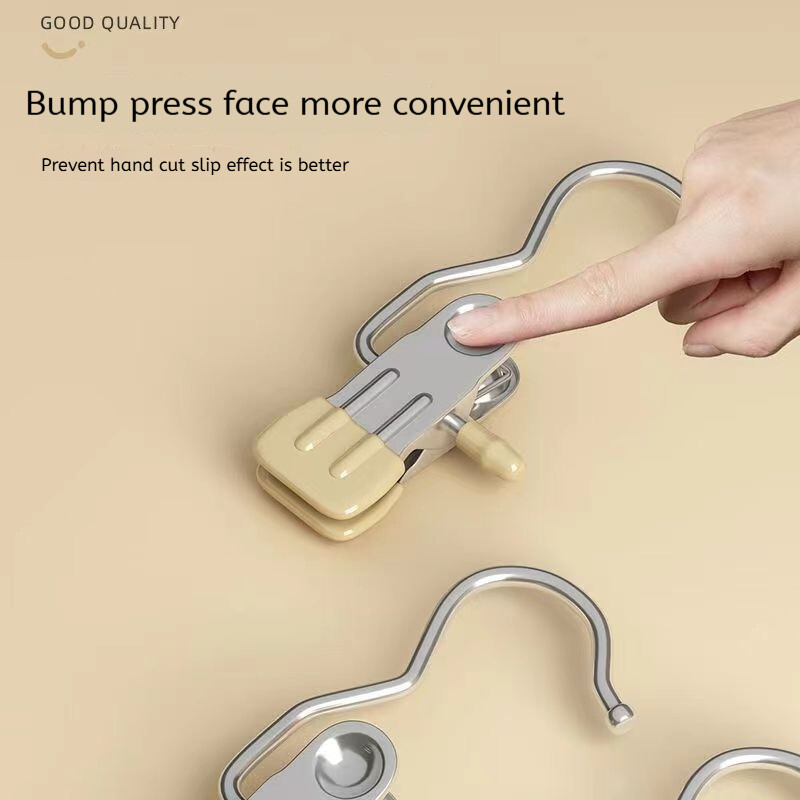 10 τμχ Κλιπ παντελονιού διπλής αυτοκόλλητης πολυλειτουργικό ανοξείδωτο ατσάλι με γάντζους για αποθήκευση στο σπίτι και στέγνωμα ρούχων