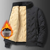 Φθινοπωρινό, Χειμερινό Παχύ Ανδρικό Μπουφάν, Χαλαρή Εφαρμογή, Απλό Χειμερινό Παλτό για Μεσήλικες