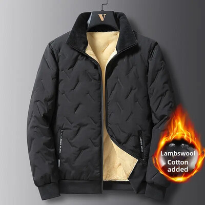 Φθινοπωρινό, Χειμερινό Παχύ Ανδρικό Μπουφάν, Χαλαρή Εφαρμογή, Απλό Χειμερινό Παλτό για Μεσήλικες