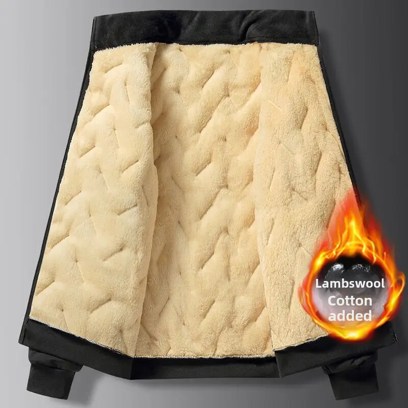 Φθινοπωρινό, Χειμερινό Παχύ Ανδρικό Μπουφάν, Χαλαρή Εφαρμογή, Απλό Χειμερινό Παλτό για Μεσήλικες