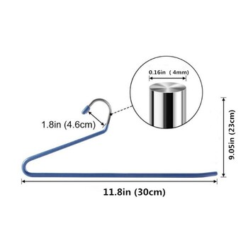 Устойчиви на хлъзгане 2 бр. Панталони без шевове Метално безшевно бельо Хавлиен шал Чанта Закачалки за вратовръзки Гардероб Закачалка Панталони Поставка за съхранение