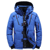 Χοντρό ανδρικό παλτό χιονιού με ζεστό γεμιστό τζάκετ Υπερμεγέθη Ανδρικά χειμωνιάτικα πάρκα ανδρικά με κουκούλα Υπαίθρια χειμερινή ανδρική κουκούλα ζεστά ρούχα