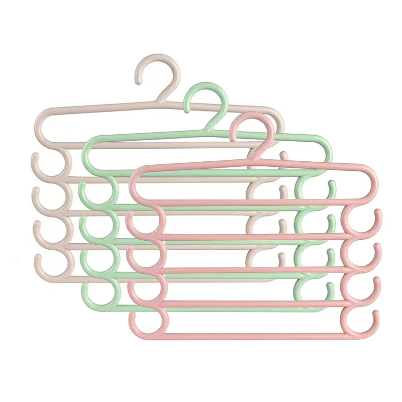 1gab Bikses Statīvs Daudzfunkcionāls Mājsaimniecības Vietu taupošs Daudzslāņu Bikses Pakaramie Bikses Skapis Krāsaina Drēbju Knata 5 Slāņu