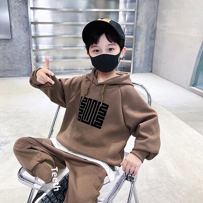 Elegantna 2023. nova dječja majica s flisom podstavljena 2023. Trendy dječja sportska odjeća za dječake