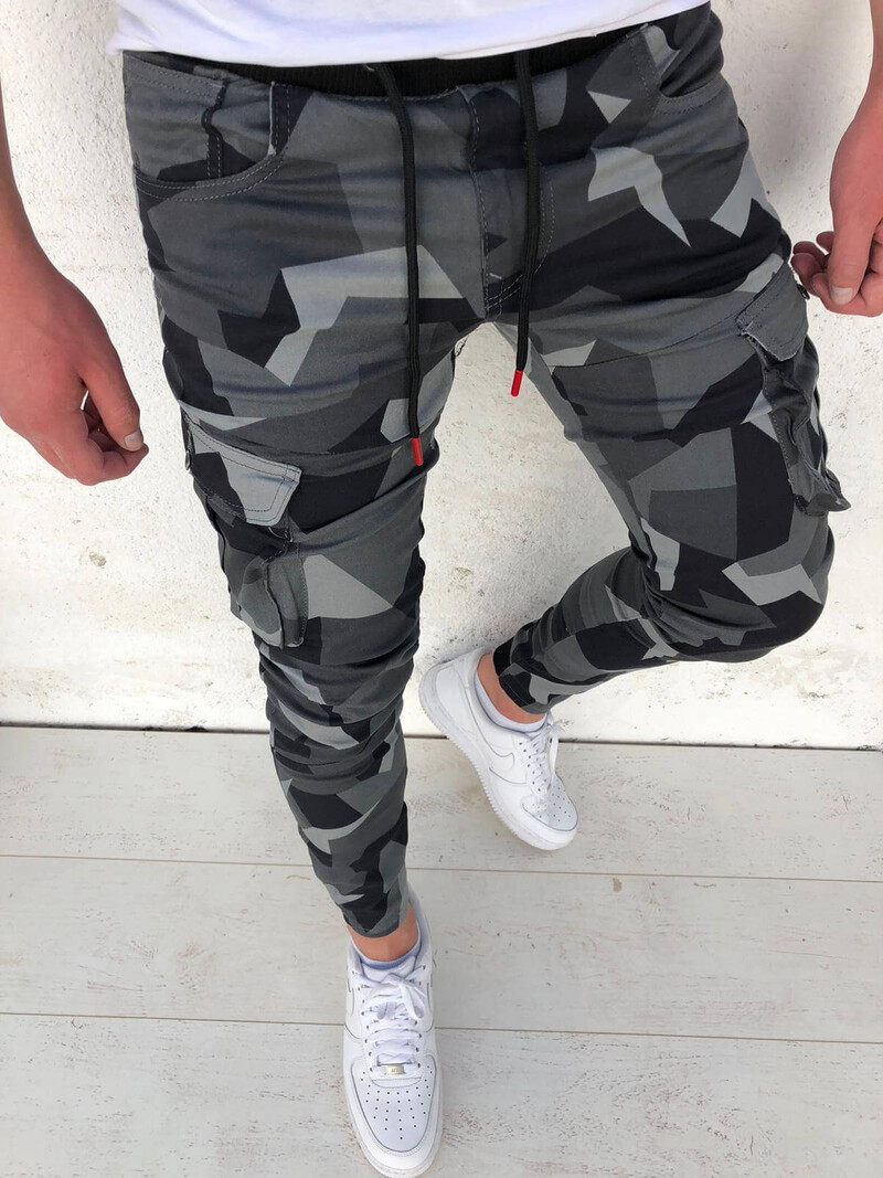 Fitshinling Athleisure Casual Ανδρικά Παντελόνια Καμουφλάζ Μακρύ Παντελόνι Ανδρικά Ρούχα