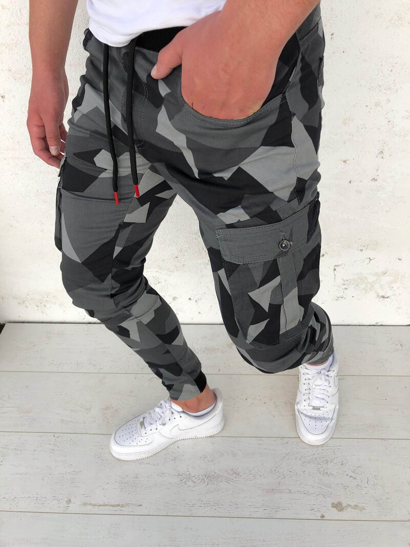 Fitshinling Athleisure Casual Ανδρικά Παντελόνια Καμουφλάζ Μακρύ Παντελόνι Ανδρικά Ρούχα