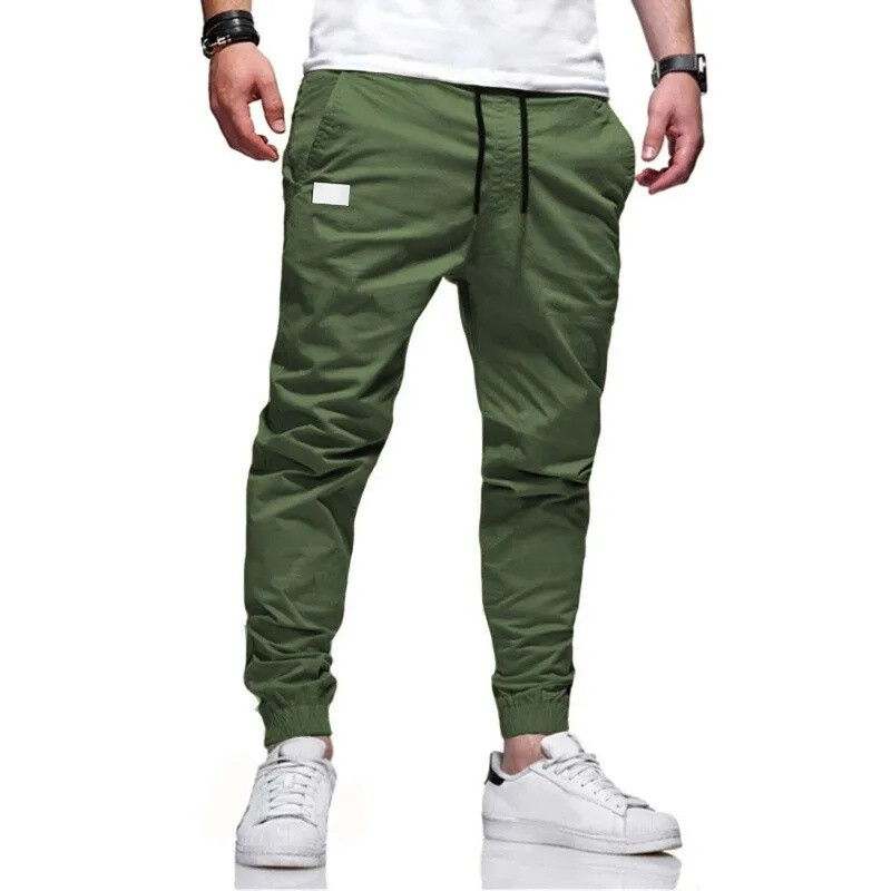 Primăvară și toamnă Pantaloni de sport casual pentru bărbați Pantaloni de sport pentru bărbați Pantaloni de sport pentru bărbați Jogger Cargo Pantaloni creion Pantaloni de trening cu buzunare multiple