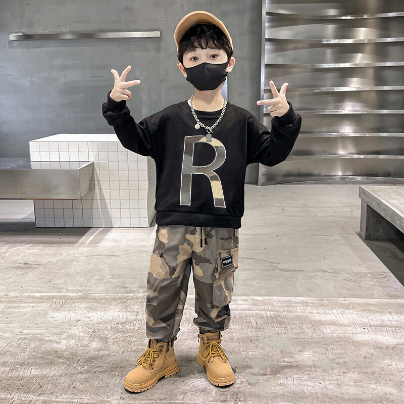 Seturi de îmbrăcăminte pentru copii pentru băieți costume sport camuflaj primăvară trening copii 2023 adolescenți băieți îmbrăcăminte sport 4 6 8 9 10 12 ani