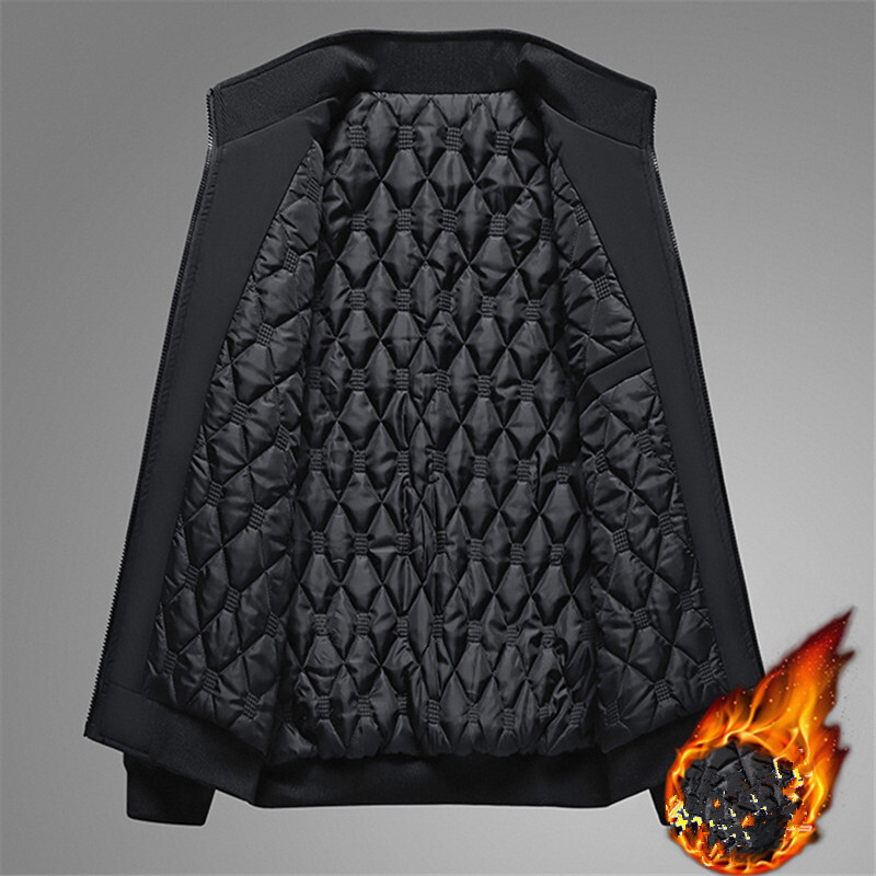 Χοντρό μπουφάν Winter Fleece Ανδρικό Ζεστό Γκρι Ανεμοδράστη Γούνινο γιακά Παλτό Plus Μέγεθος Υψηλής ποιότητας Επώνυμη μόδα Winter Lamb Wool Parka