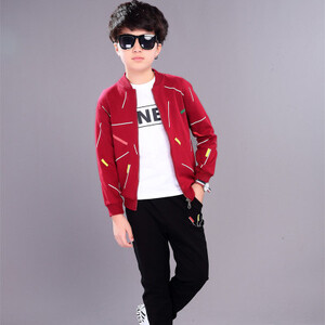 Ανοιξιάτικο σετ αγοριών 2024 νέα κορεατικά παιδικά ρούχα αθλητικά πουλόβερ για αγόρια σετ 3 τμχ