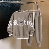 Seturi de îmbrăcăminte pentru bebeluș băiat fetiță Pulover pentru copii Hanorace + pantaloni sport din bumbac 2 buc Haine pentru copii Costum nou băiat 2024