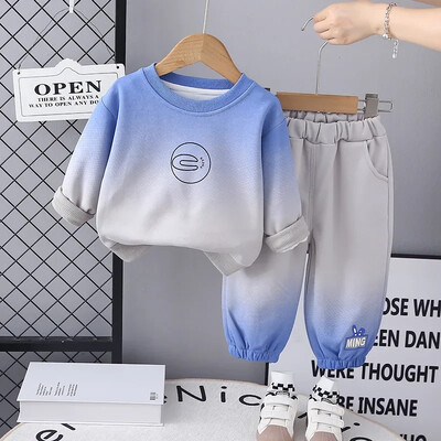 Kompleti odjeće za dječake Dječja majica s crtićima + hlače 2 komada Odijelo Trenirka za malu djecu 2024. Proljeće Jesen Odjeća za djecu od 1 do 4 godine