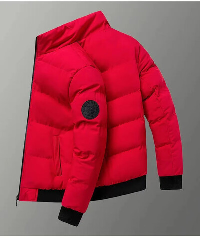 Ανδρικό μπουφάν με βαμβακερή επένδυση Ευέλικτο φθινόπωρο/χειμώνα Εξωτερικό γιακά με ζεστό σταντ Ανδρικά casual ρούχα